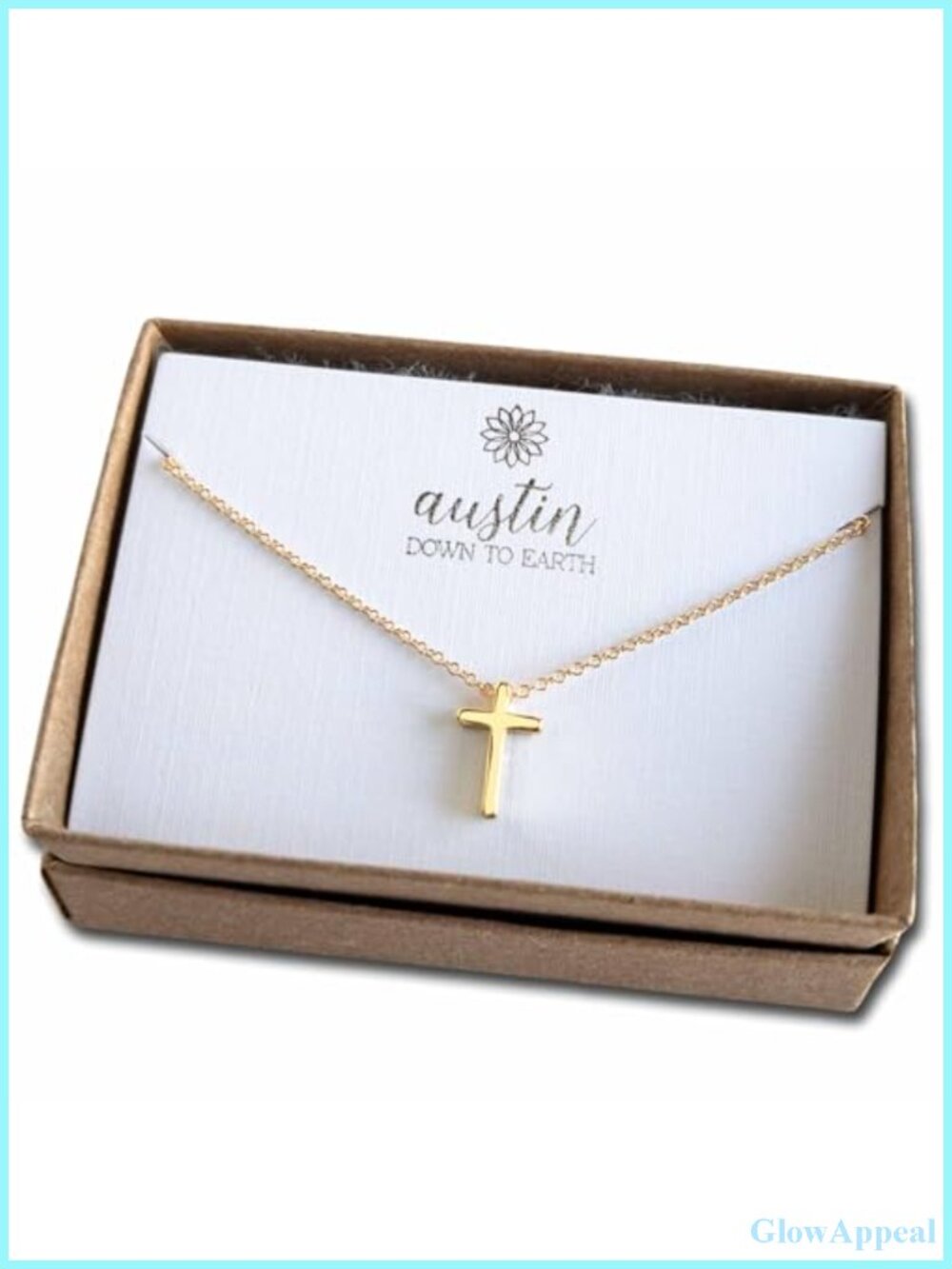 Dainty 14k Gold Filled Cross Necklace, Simple Pendant, Christian Gift